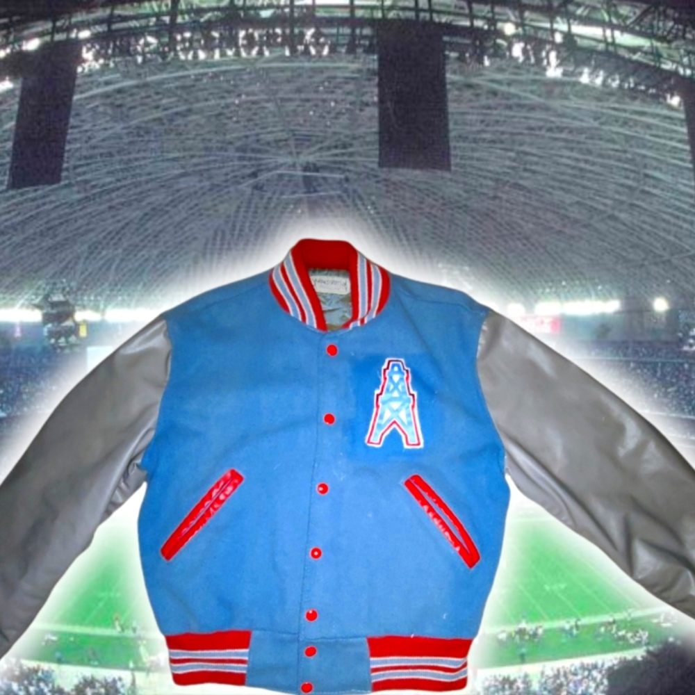 *SOLD*Vintage 1of1 Houston Oilers jacket